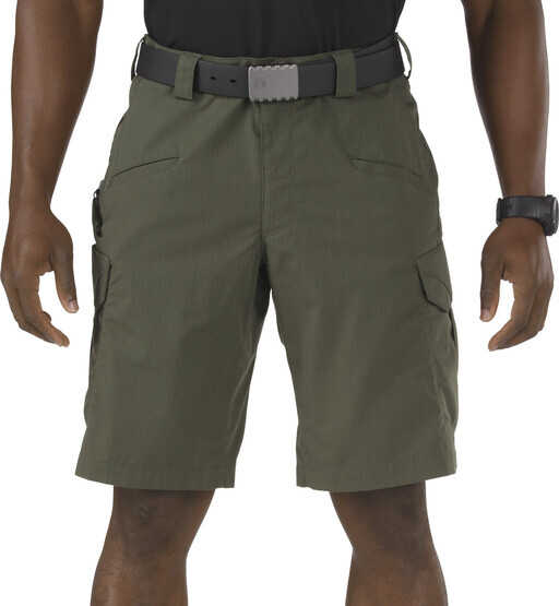 5.11 Tactical Stryke Short - 11" in TDU green, front view